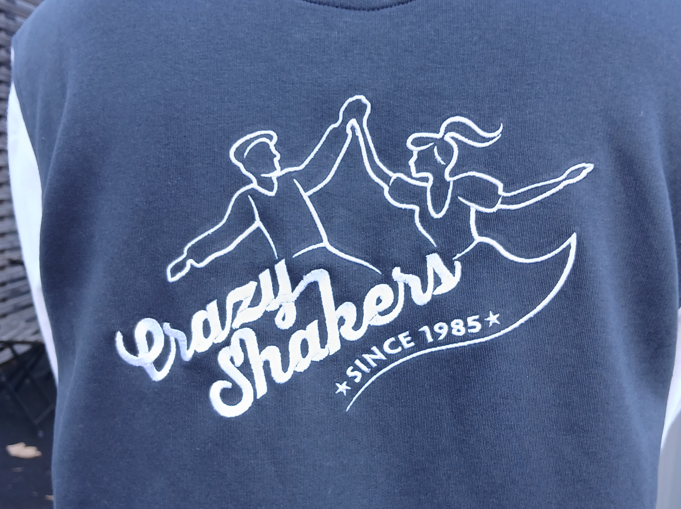 Crazy Shakers Collegejacke Rückseite